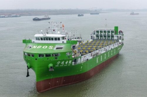 China Starts Sea Trials for Largest Electric-Powered Containership