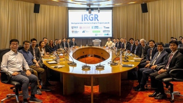 NUS Project to Advance Near-Zero-Emissions Ammonia Marine Engines